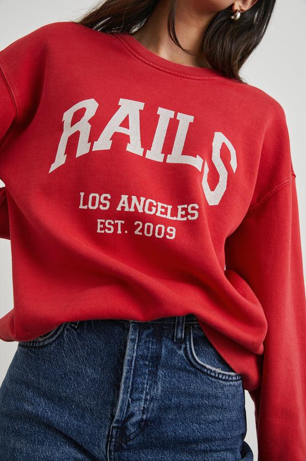 rails Anniversary sweatshirt Washed Red
