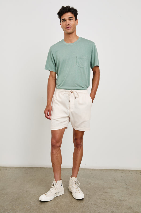 Rails Archer 6" Short Ecru