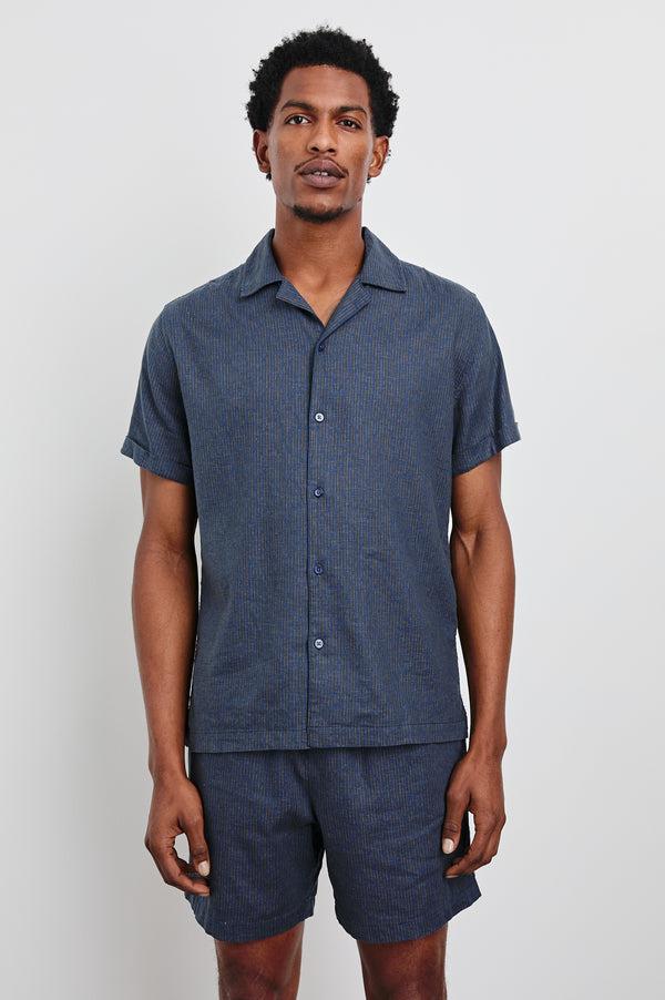 Rails Atlas Shirt Navy Cedar Vertical