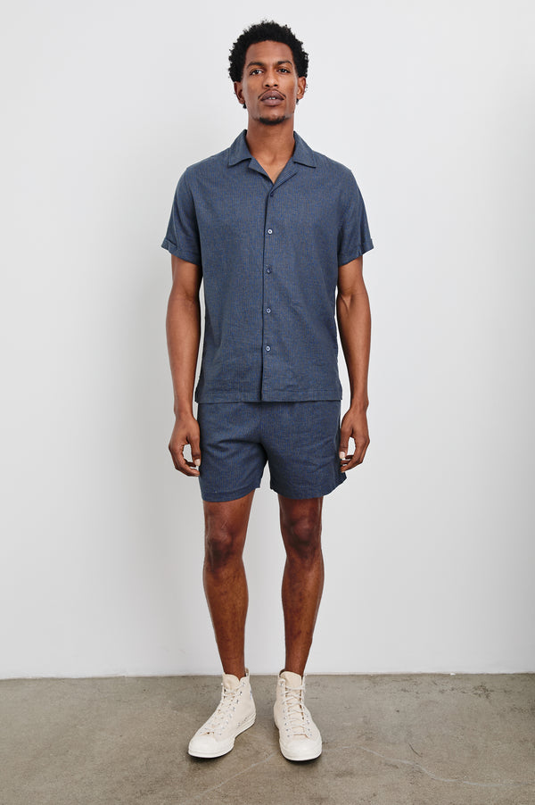 Rails Atlas Shirt Navy Cedar Vertical