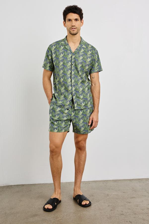 Rails Atlas Shirt Slate Seaweed