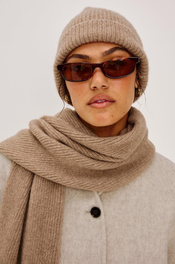 Rails Autumn Cashmere Silk Beanie Oat
