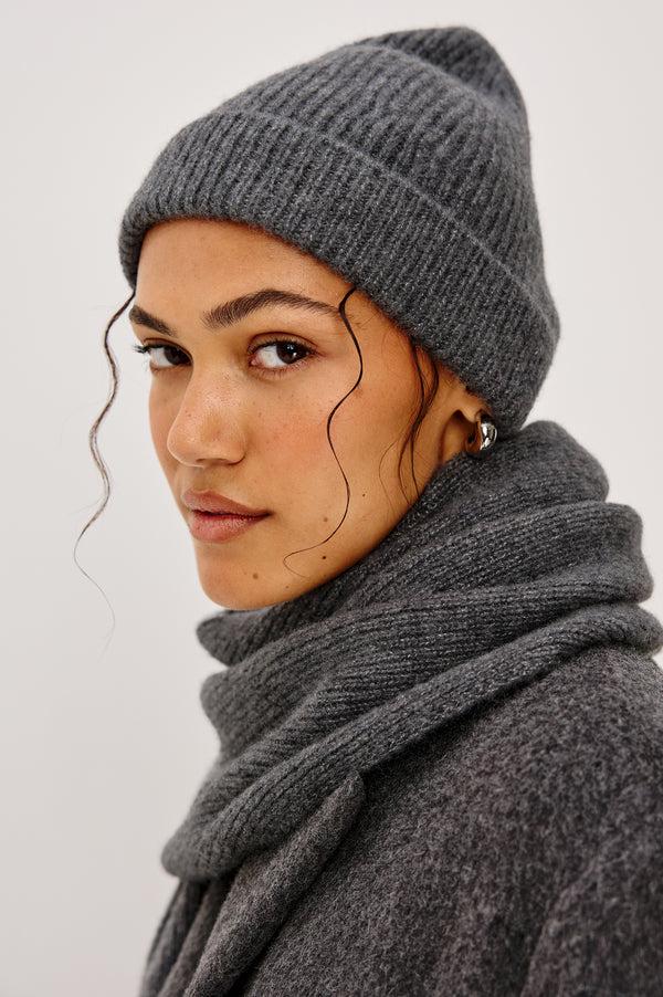 Rails Autumn Cashmere Silk Knit Hat Thunder