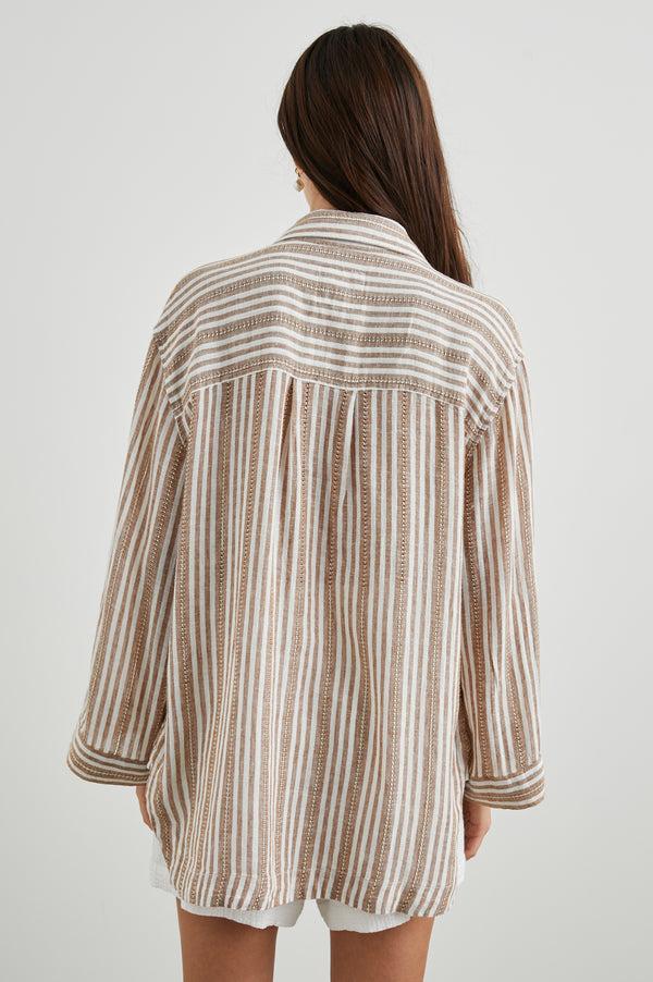 Rails Banks Top Palo Santo Stripe