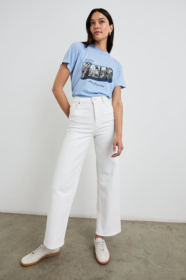Rails Boyfriend T-shirt Rails Los Angeles Blue