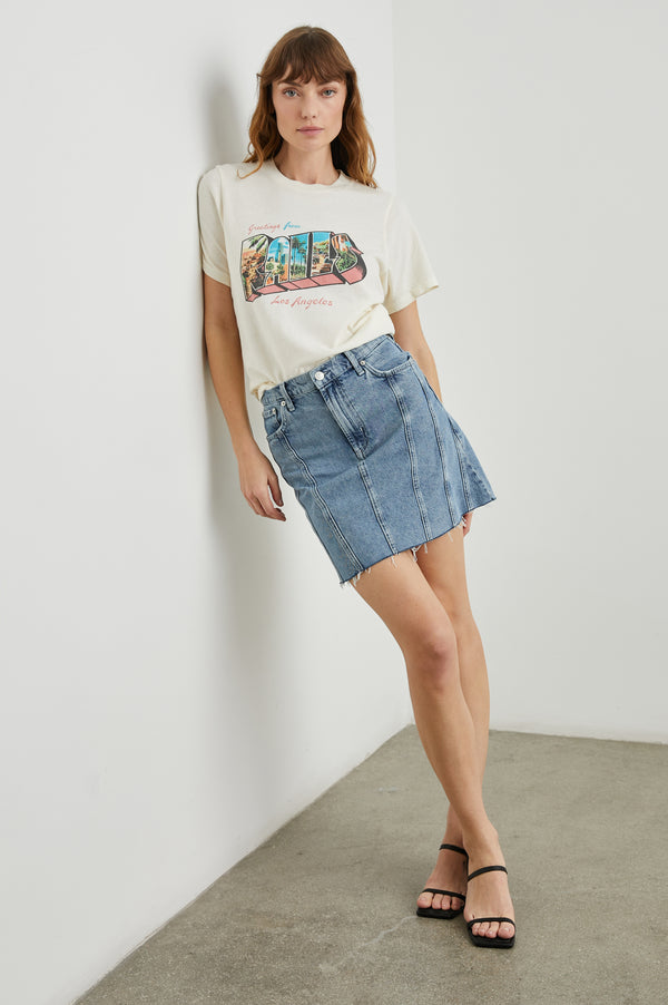 Rails Boyfriend T-shirt Rails Los Angeles Ecru