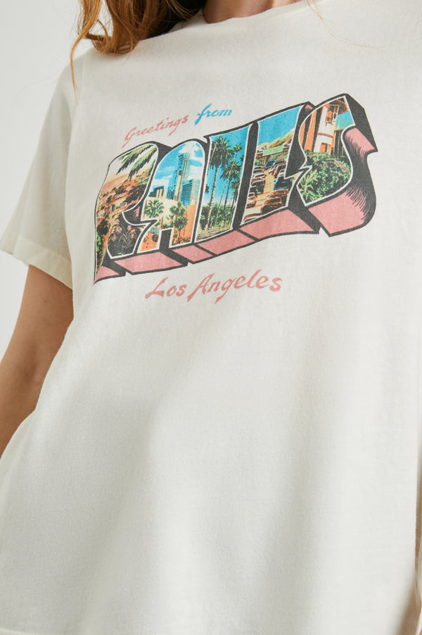 rails Boyfriend t-shirt Rails Los Angeles Ecru
