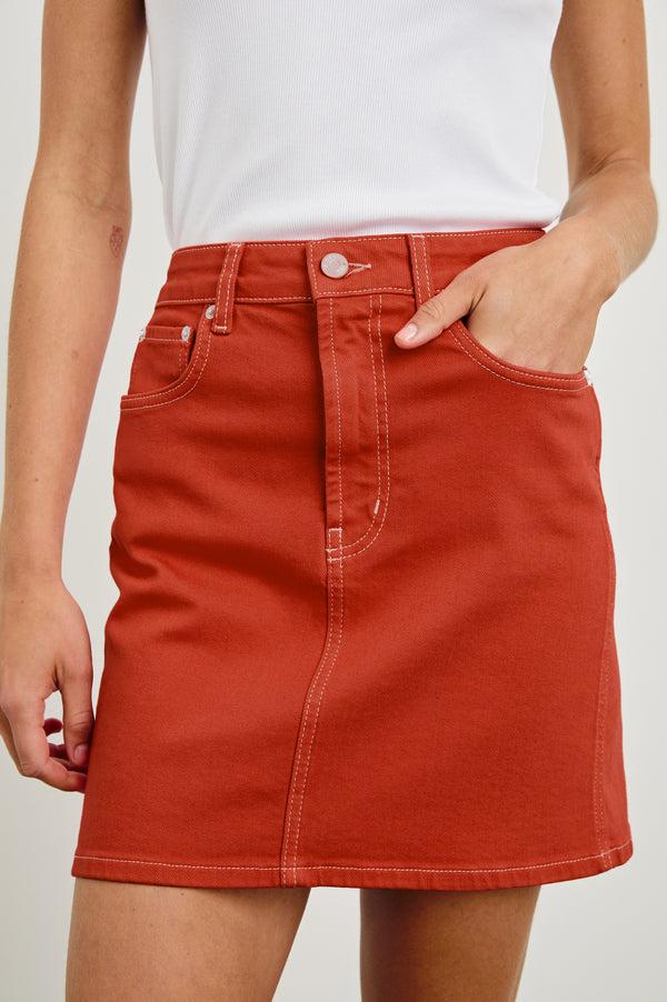 rails Burbank skirt Terracotta
