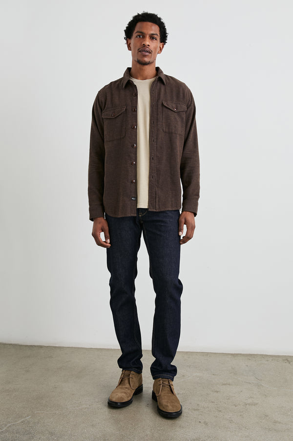 Rails Burr Shirt Jacket Pine Cone
