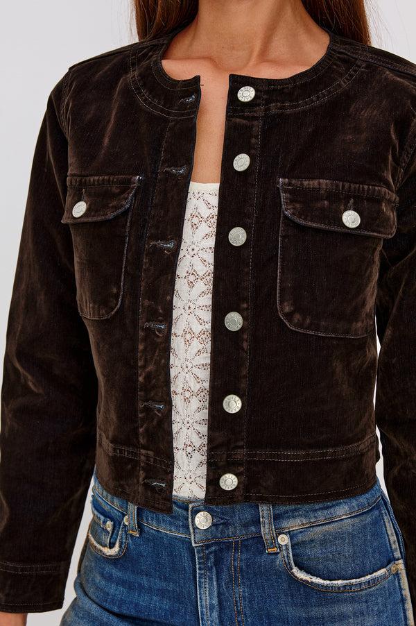 rails Capistrano jacket Chocolate Flocking