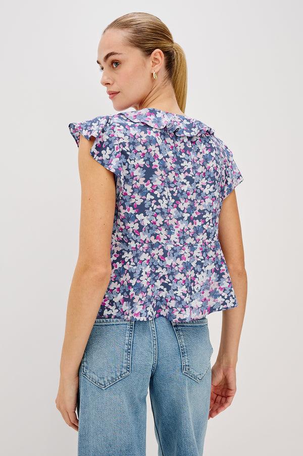 Rails Carmine Top Blue Blossom