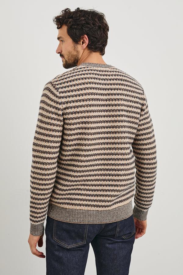 Rails Carrick Sweater Navy Oat Stripe