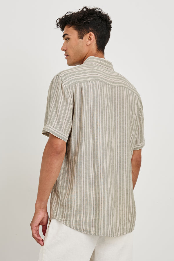 Rails Carson Shirt Almond Mauve Stripe