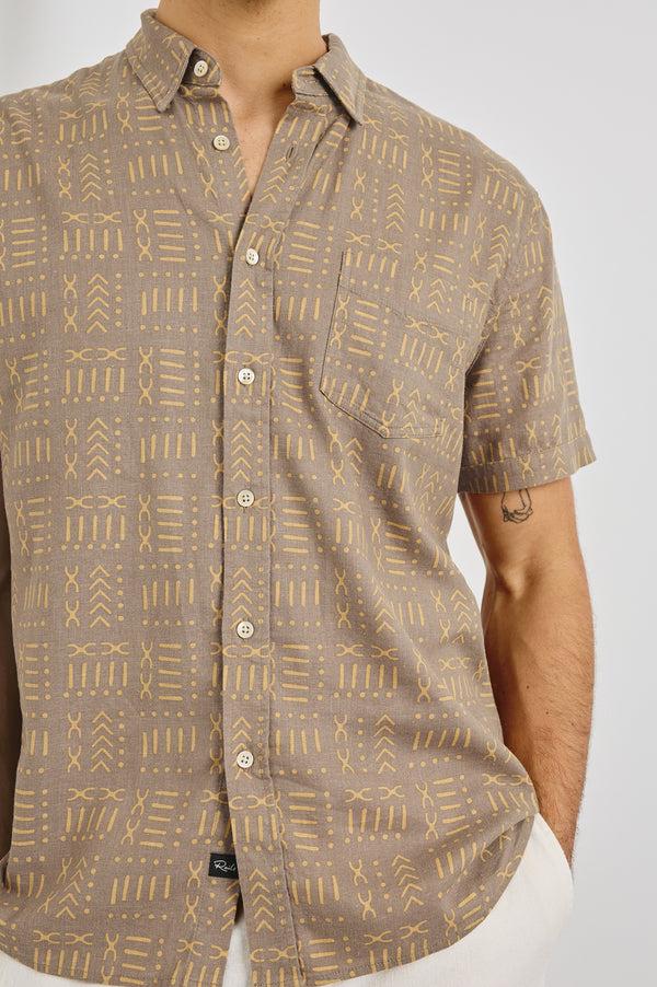 rails Carson shirt Bali Batik Brown