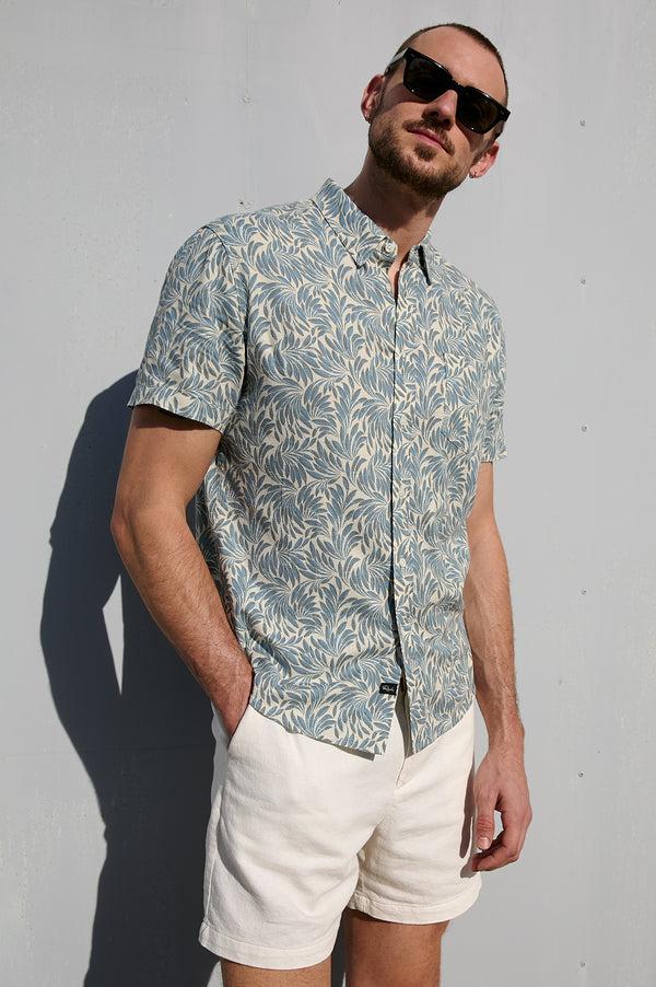 Rails Carson Shirt Ecru Banana Leaf