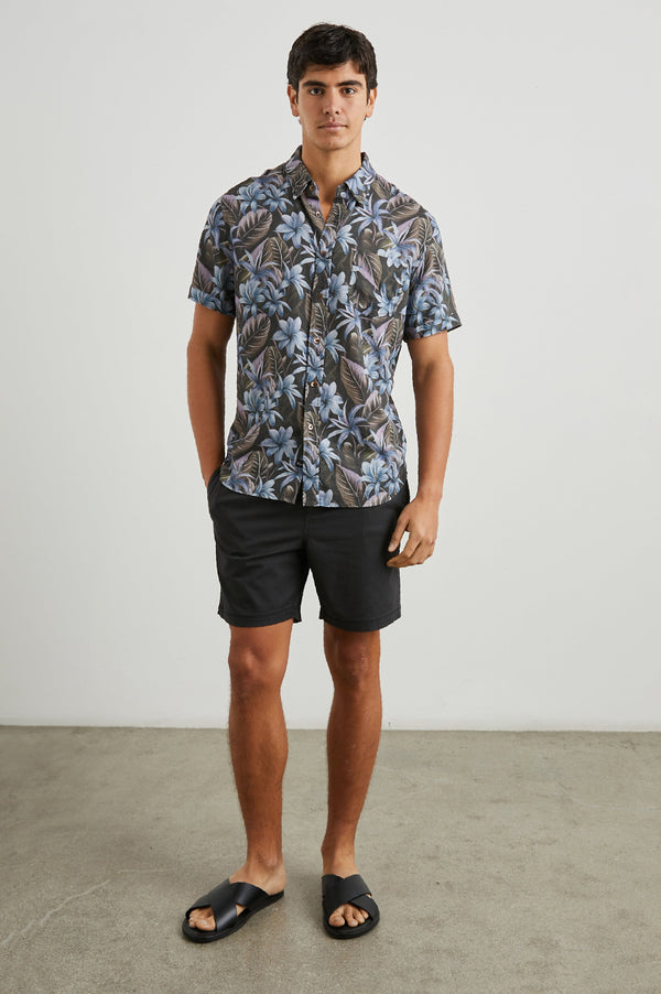 Rails Carson Shirt Jungle Garden Midnight
