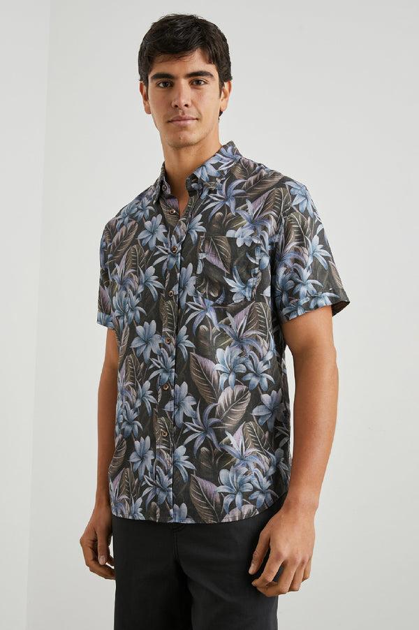 Rails Carson Shirt Jungle Garden Midnight