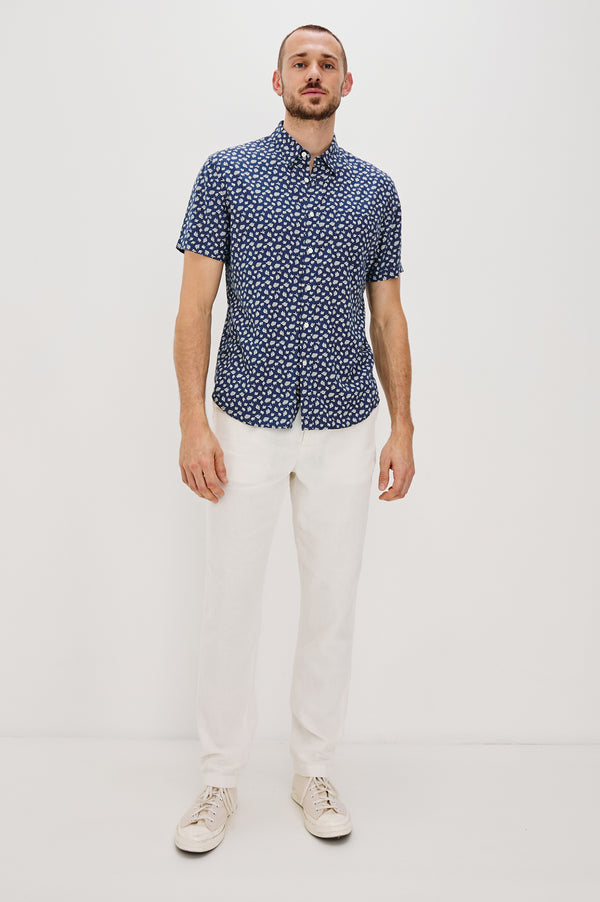Rails Carson Shirt Nervous Leaf Blue