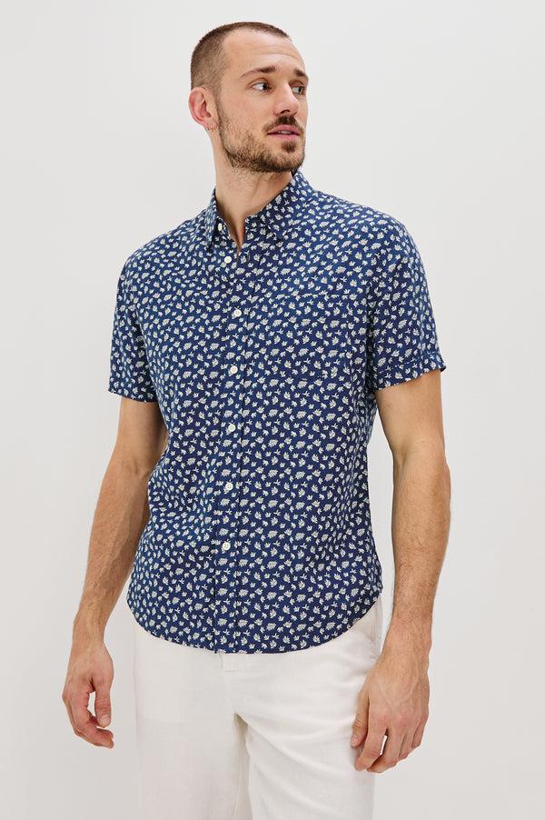 Rails Carson Shirt Nervous Leaf Blue