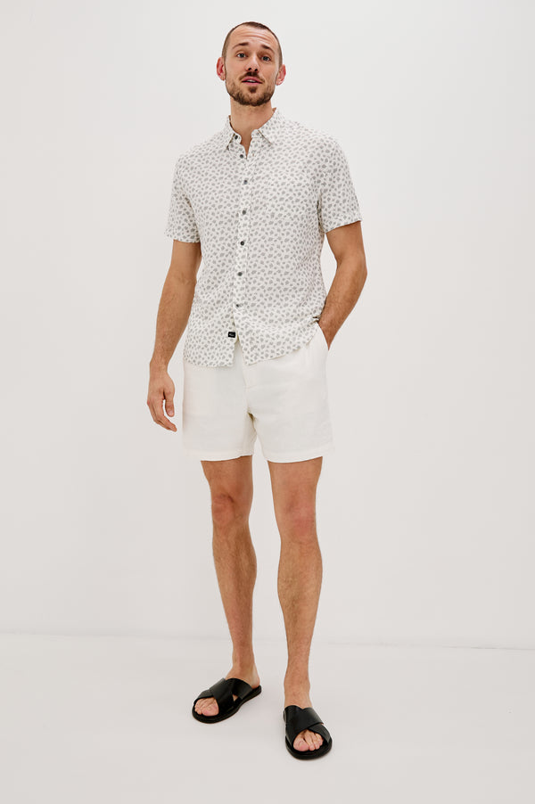 Rails Carson Shirt Nervous Leaf White