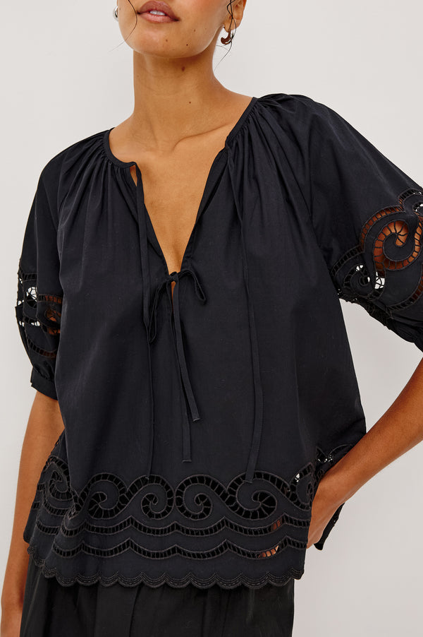 rails Catalene top Black Embroidery