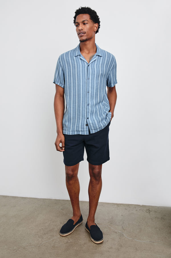Rails Cayman Shirt Coastal Blue Stripe