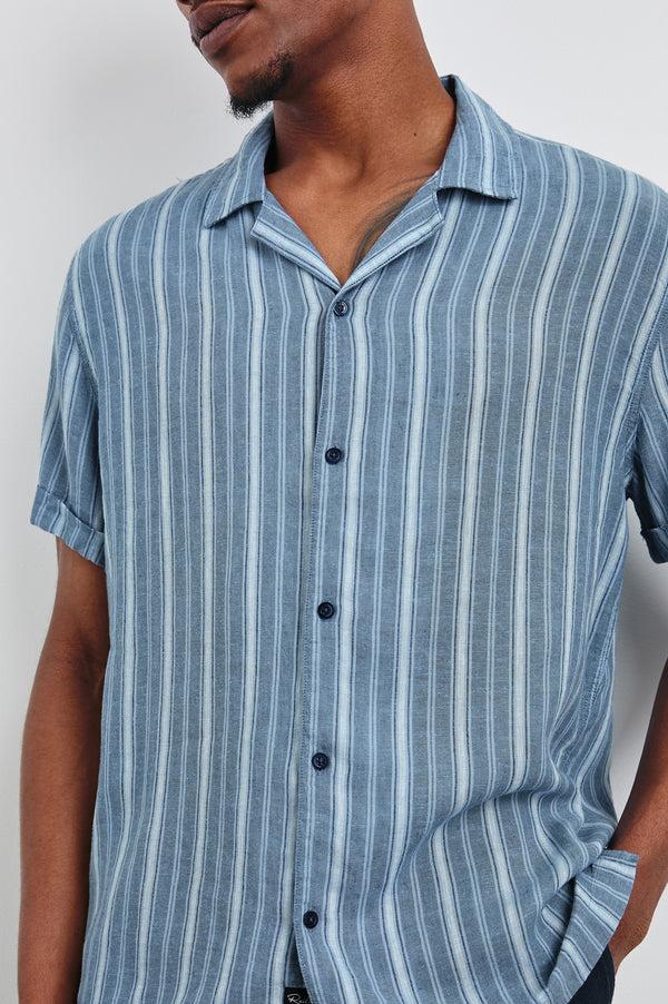 rails Cayman shirt Coastal Blue Stripe