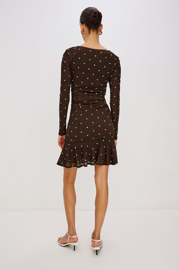 Rails Celano Dress Cocoa Polka Dots