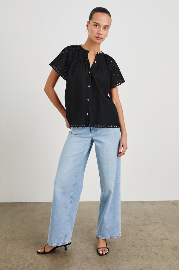 Rails Cerise Shirt Black