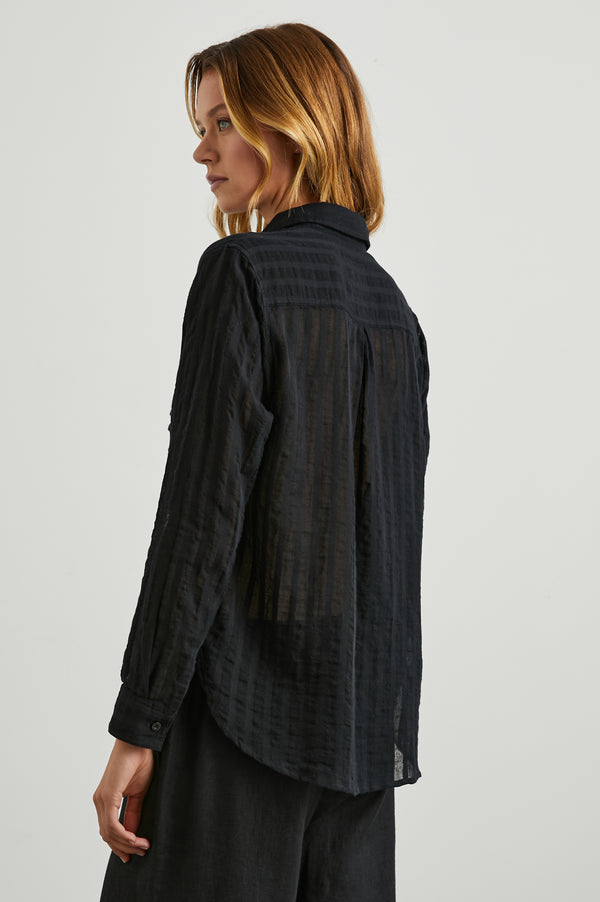 Rails Charli Shirt Black Shadow Stripe
