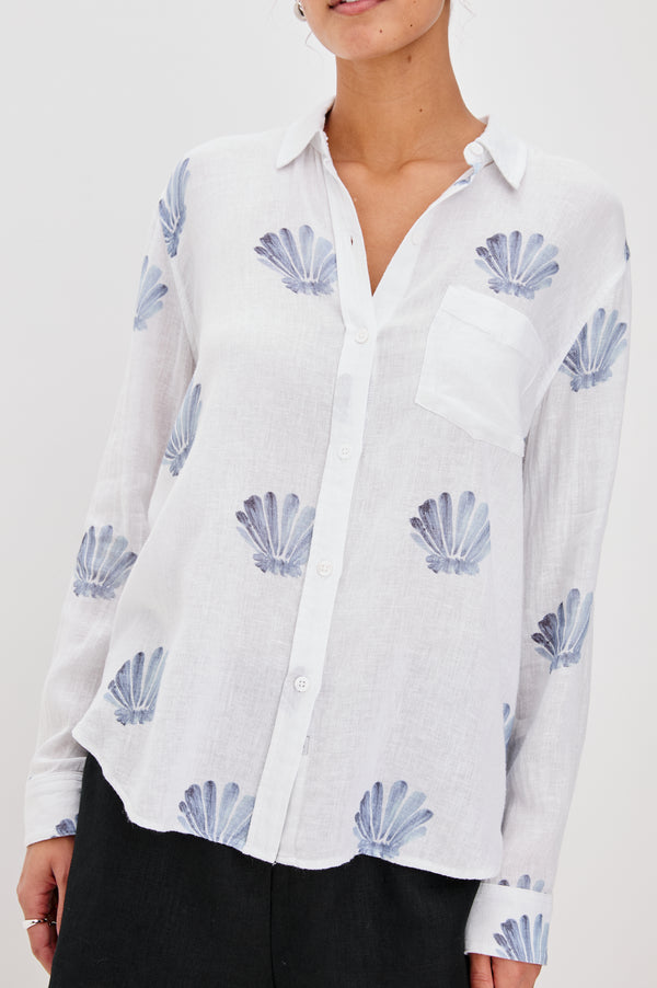 rails Charli shirt Blue Seashells