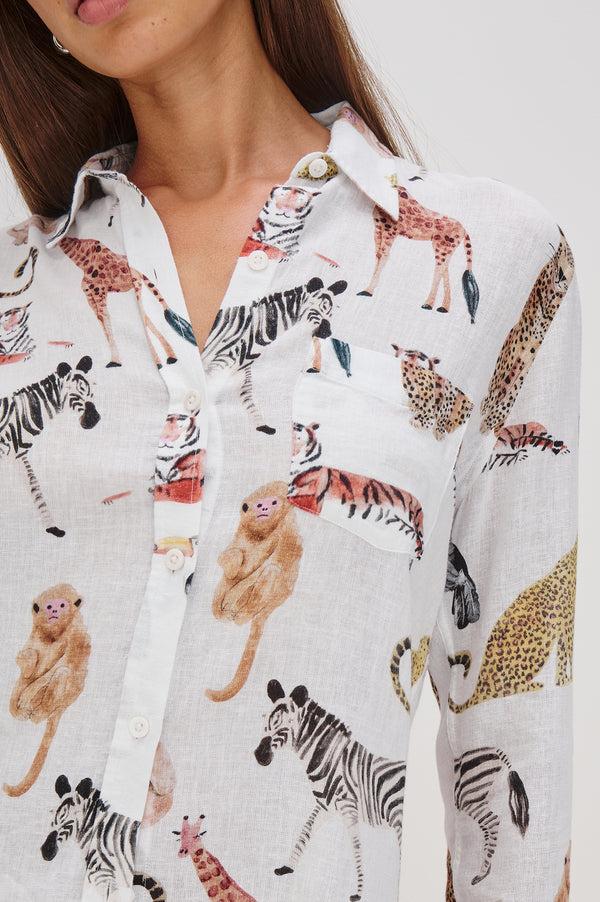 Rails Charli Shirt Jungle Animals