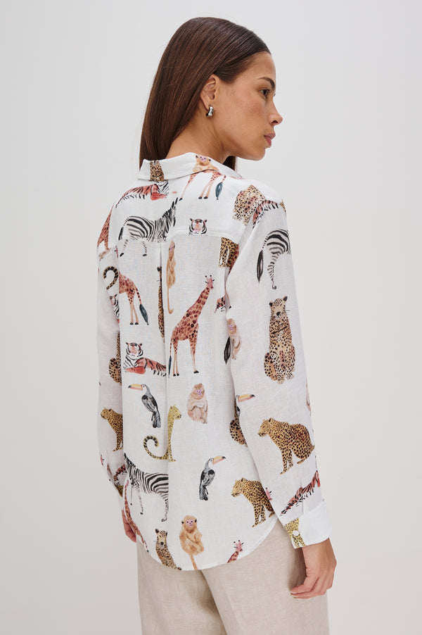 Rails Charli Shirt Jungle Animals