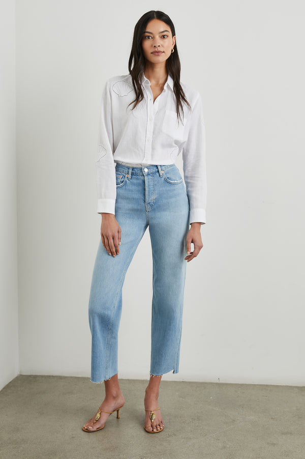 Rails Charli Shirt White Eyelet Shells