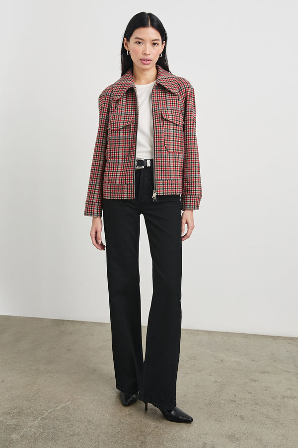 Rails Cheyenne Jacket Crimson Mini Check