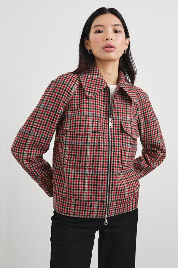 Rails Cheyenne Jacket Crimson Mini Check