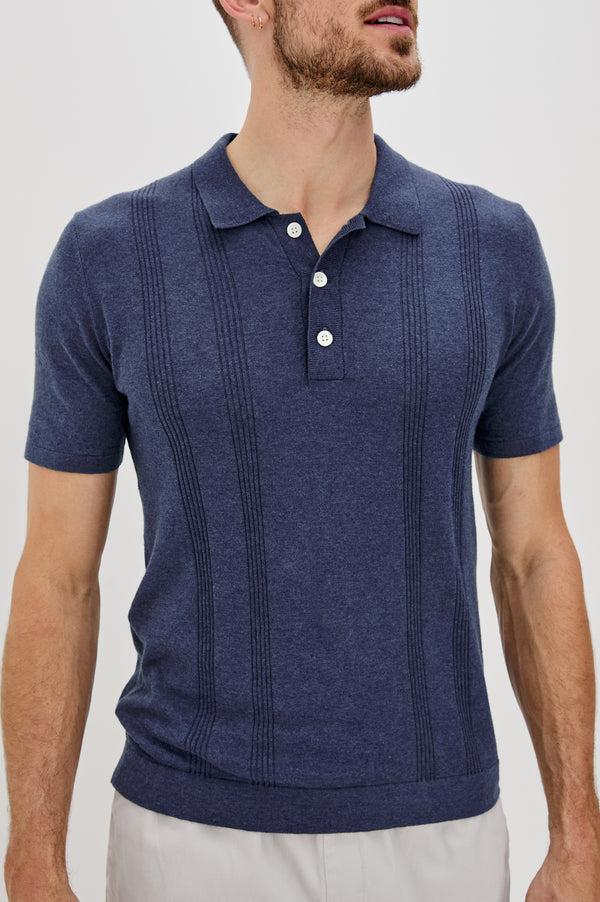 rails Cillian polo shirt Indigo Denim