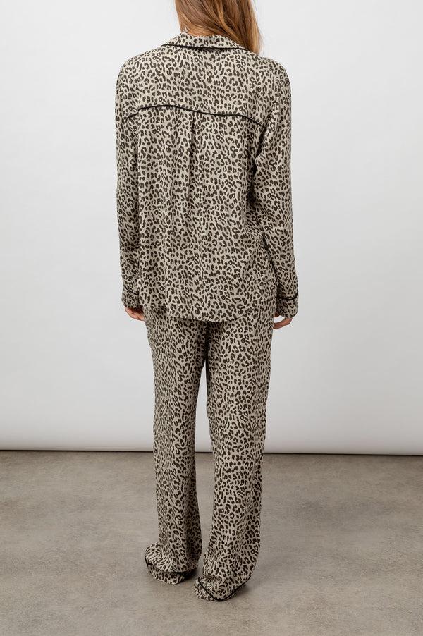 Rails Clara Pajama Set Black Cheetah Spots