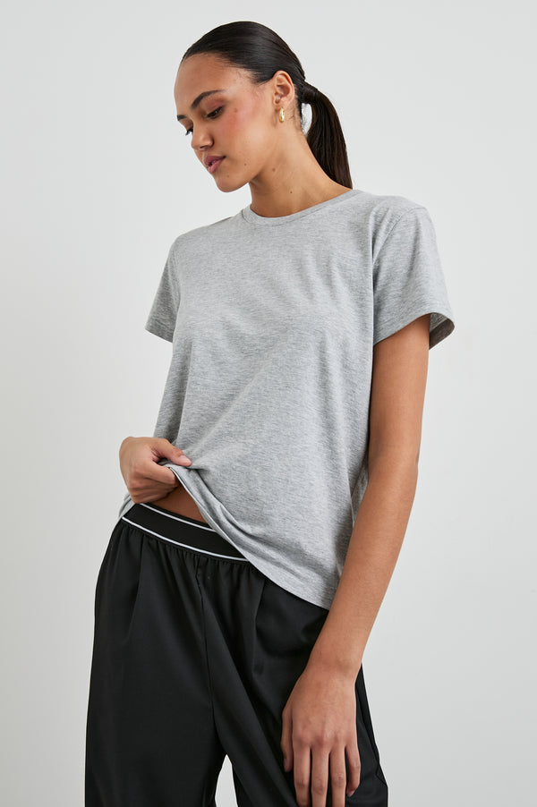 Rails Classic Crew Neck T-shirt Heather Grey