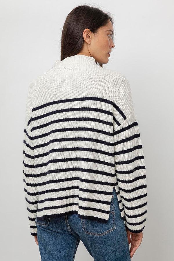 Rails Claudia Sweater Cream Navy Stripe