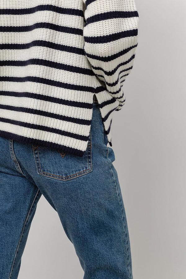 Rails Claudia Sweater Cream Navy Stripe