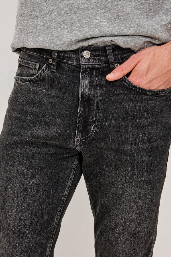 rails Clayton slim straight Faded Onyx