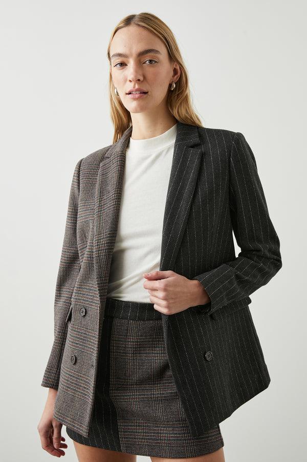 Rails Cody Blazer Pinstripe Plaid Mix