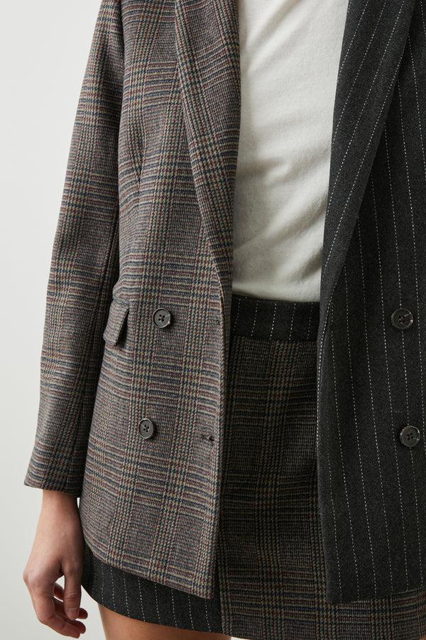 rails Cody blazer Pinstripe Plaid Mix