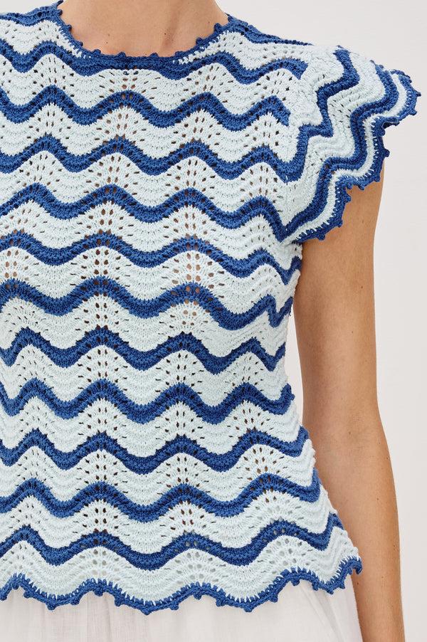 rails Coen top Azure Scallop