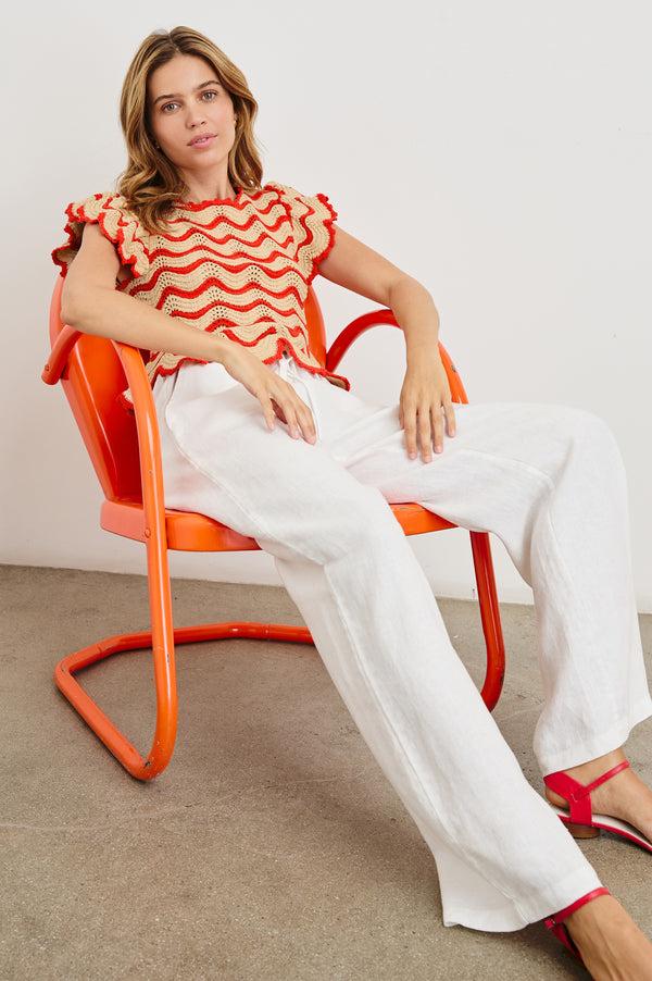 Rails Coen Top Cherry Oat Stripe