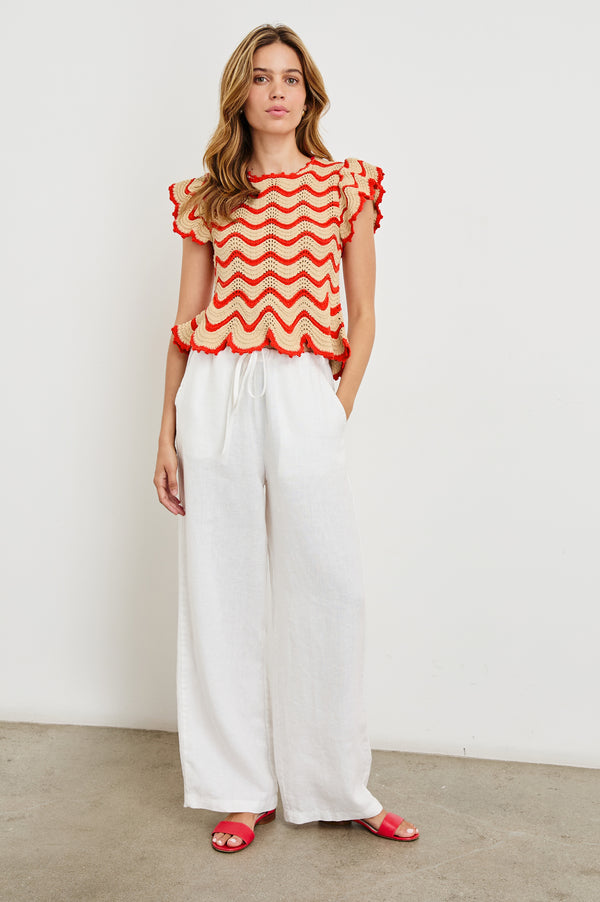 Rails Coen Top Cherry Oat Stripe