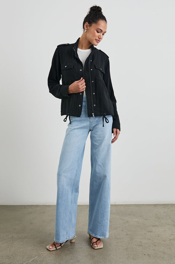 Rails Collins Jacket Gauze Black