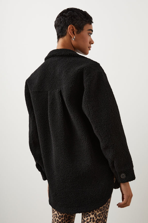 Rails Connie Shirt Jacket Black Teddy