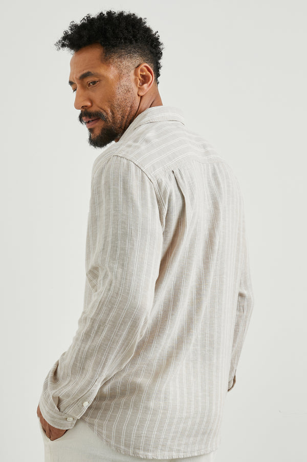 Rails Connor Shirt Ghurka White Pinstripe